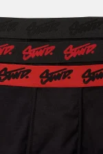 3 pack of black STWD logo boxers (1)