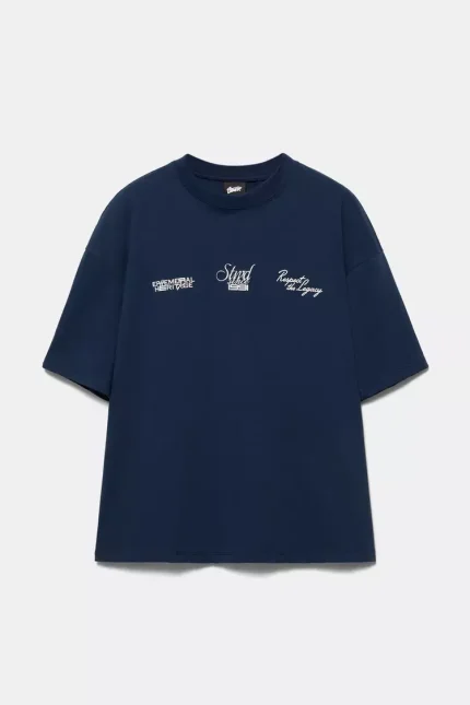 Camiseta azul estampada de STWD