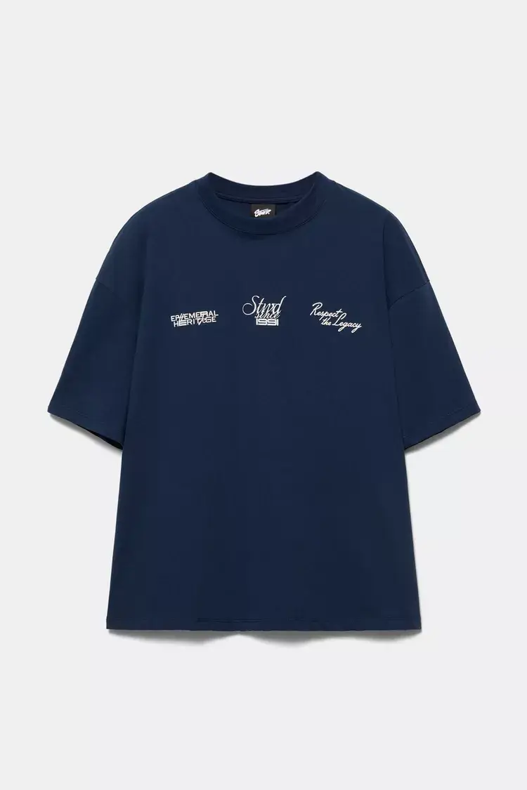 Camiseta azul estampada de STWD Camiseta azul estampada de STWD