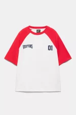 Camiseta manga raglán Visitors