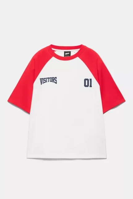 Camiseta manga raglán Visitors