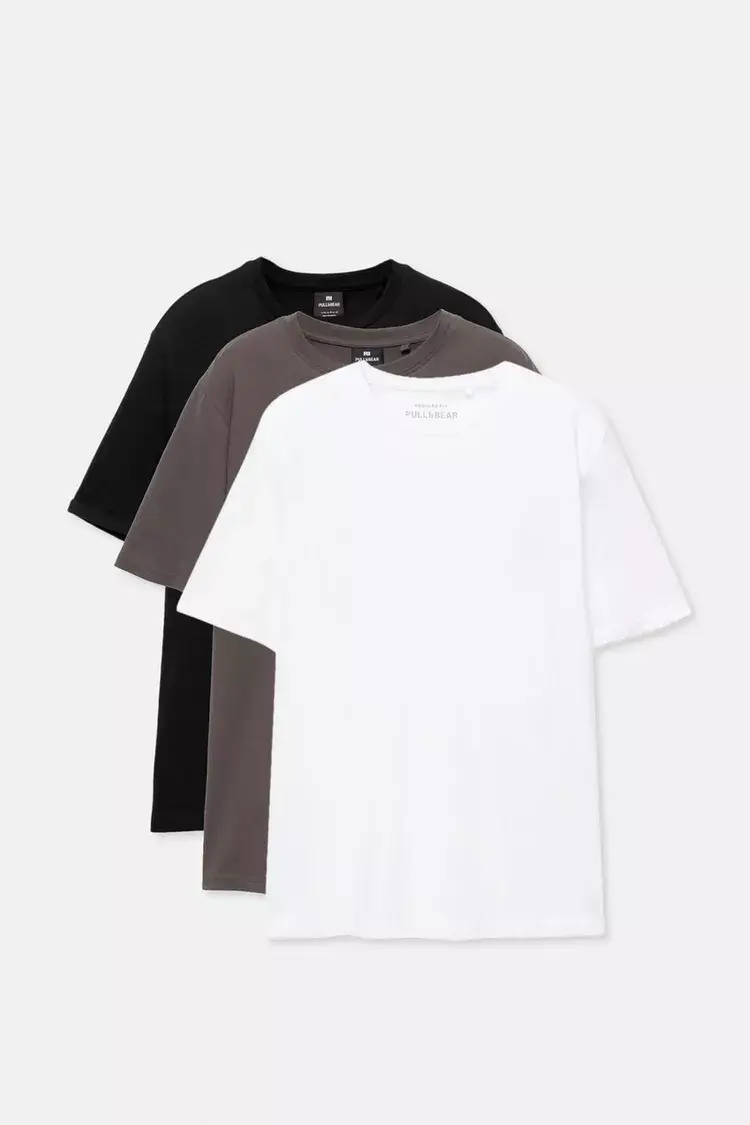 Conjunto de 3 camisetas de manga corta Conjunto de 3 camisetas de manga corta