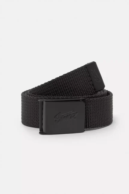 Fabric belt with black STWD buckle