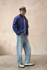 Jacket with contrast collar (1)