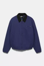 Jacket with contrast collar