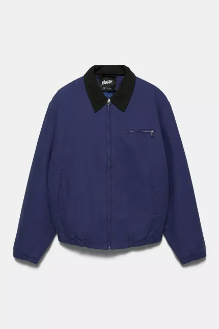 Jacket with contrast collar