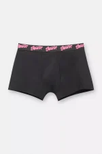 Pack of 3 black boxers with pink STWD logo (4)