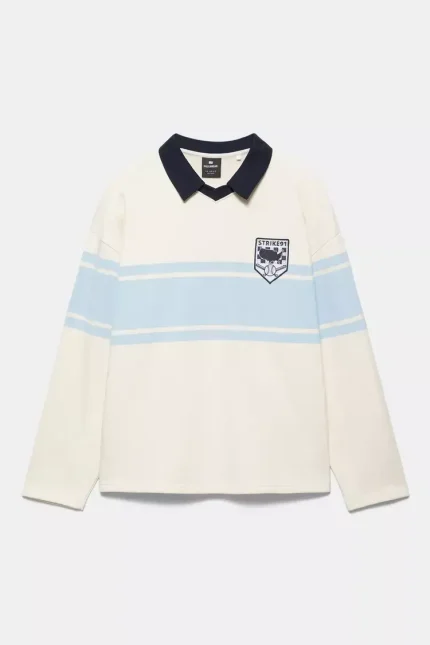 Polo manga larga paneles