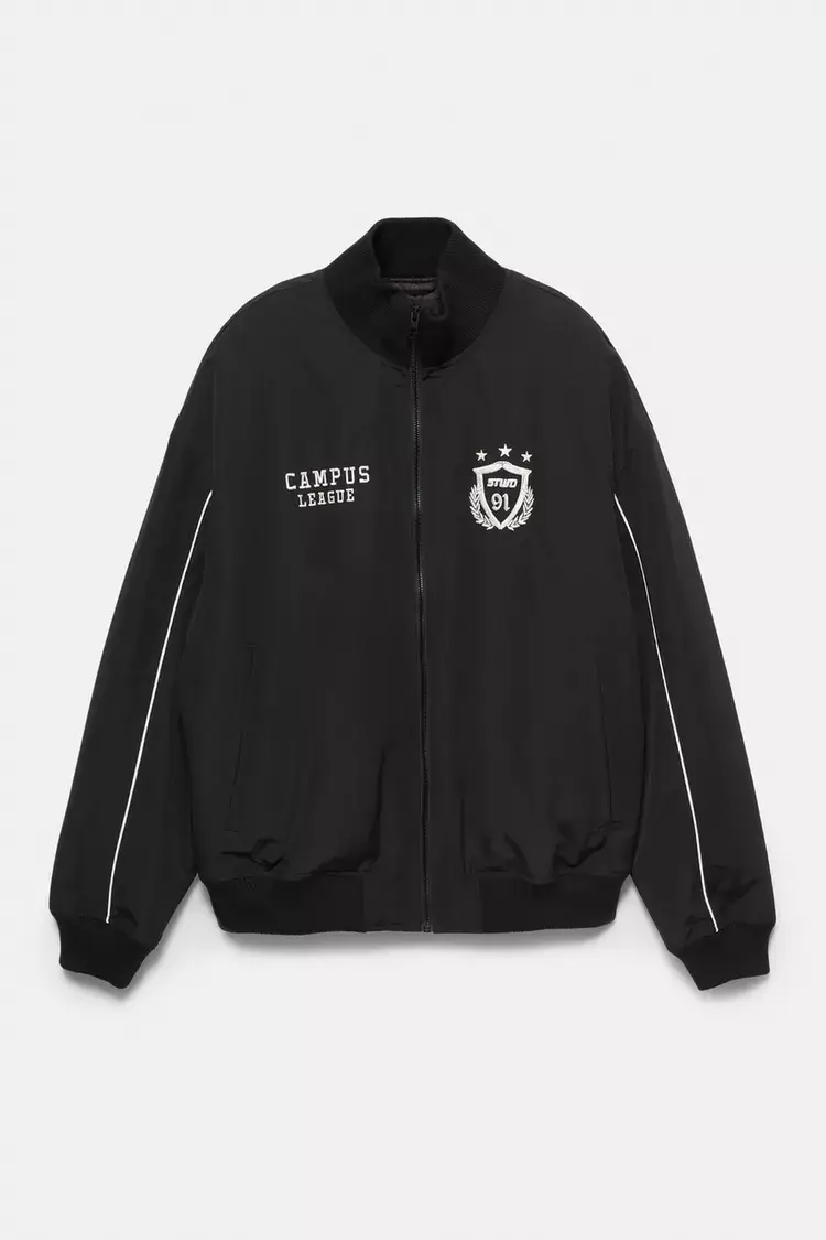 STWD embroidered puffer jacket STWD embroidered puffer jacket
