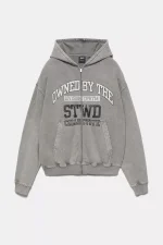 STWD zip up hoodie