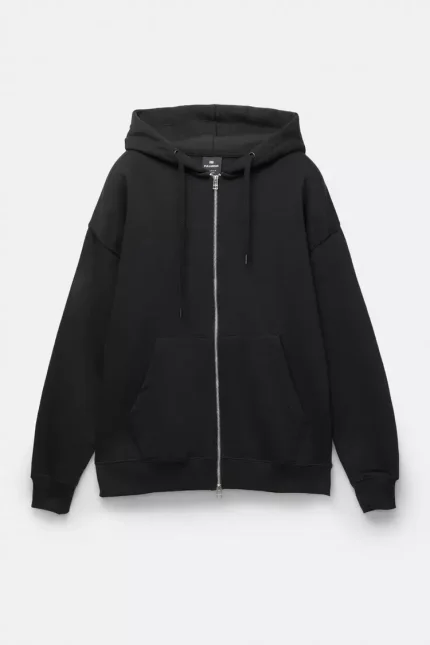 Sudadera básica capucha cremallera