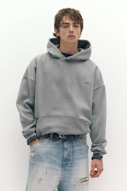 Sudadera capucha lavada STWD (1)