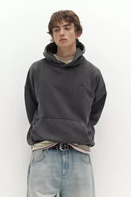 Sudadera capucha lavada STWD (9)