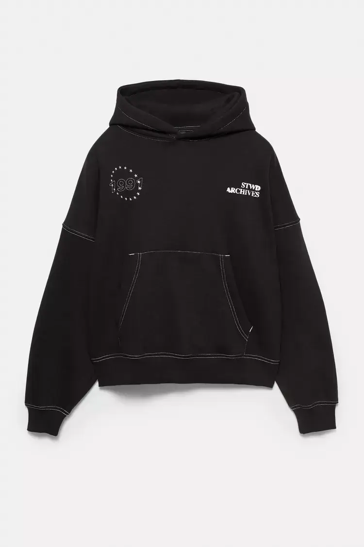 Sudadera negra capucha STWD Sudadera negra capucha STWD