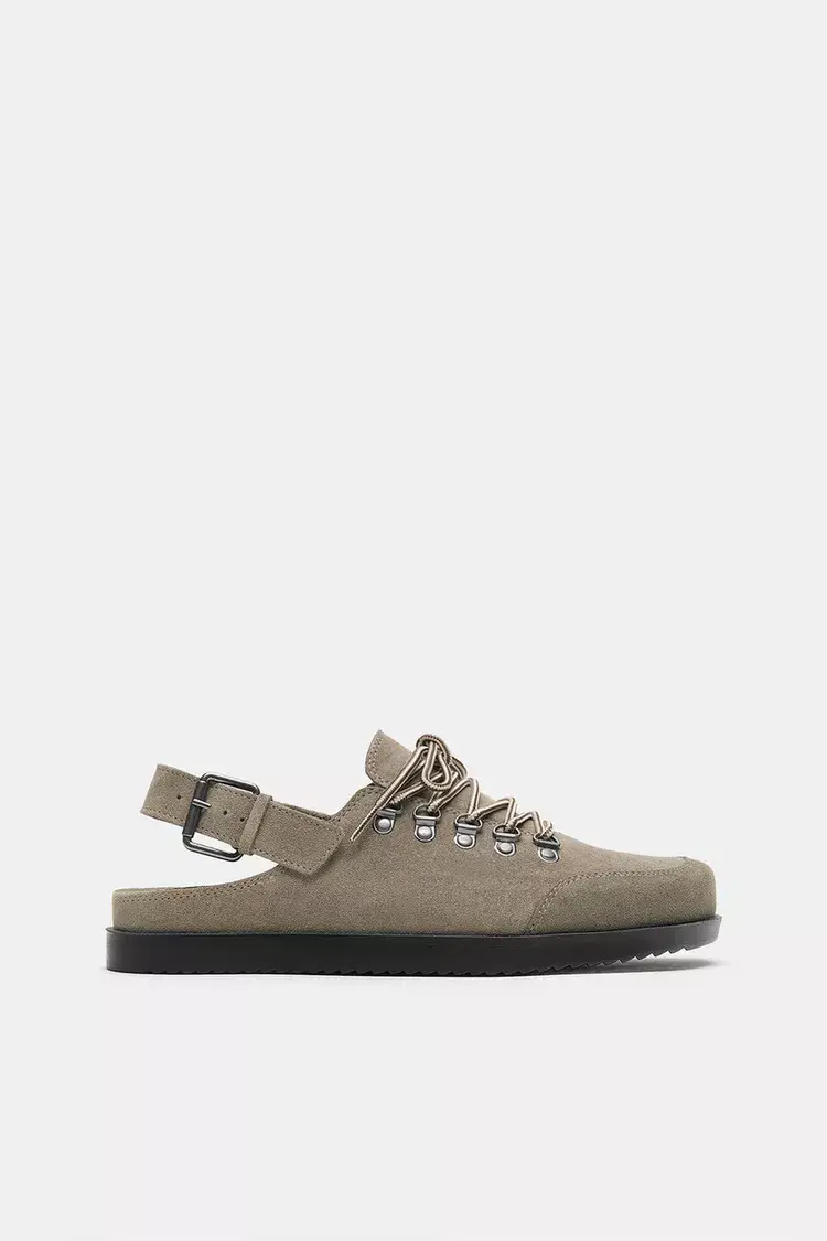 Zuecos de cuero con cordones STWD Zuecos de cuero con cordones STWD