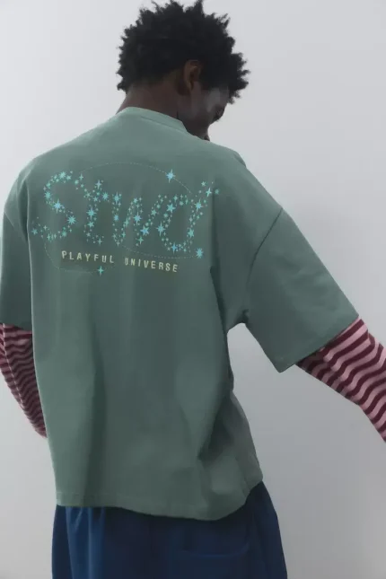 Camiseta STWD gráfico universo (1)