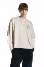 Graphic double sleeve t shirt (1)